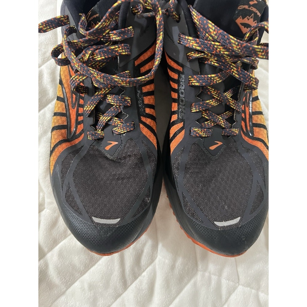 Brooks Shoes Mens Sz 12 D Orange Black Caldera Trail Running Performance Outdoor